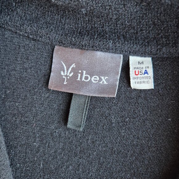 Ibex Zque Merino Wool Blend Full-Zip Outdoor Vest Zip-Pocket Black Made in USA - Picture 6 of 9